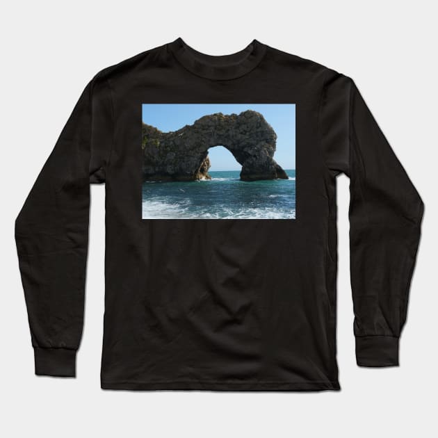 Durdle Door At Dorset Long Sleeve T-Shirt by fantastic-designs